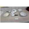 Image 1 : Vintage Metalac White Enamelware Bedpan, Colander, Saucepans, Bowls