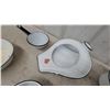 Image 2 : Vintage Metalac White Enamelware Bedpan, Colander, Saucepans, Bowls