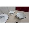 Image 4 : Vintage Metalac White Enamelware Bedpan, Colander, Saucepans, Bowls