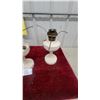 Image 3 : Pair of Antique Aladdin Milk Glass Lincoln Drape Kerosene Lamps