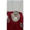 Image 3 : Vintage Ribbed Glass Measured Pour Dispenser from a hoosier With Metal Collar Handle, Shakers