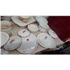Image 2 : Large Collection of Vintage White Enamelware with Red Trim, Pots, Pans, Roasters, Colander