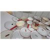 Image 7 : Large Collection of Vintage White Enamelware with Red Trim, Pots, Pans, Roasters, Colander