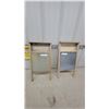 Image 1 : Vintage Jubilee Glass Washer and Metal Corrugated Washboards, Wooden Frames