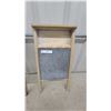 Image 2 : Vintage Jubilee Glass Washer and Metal Corrugated Washboards, Wooden Frames