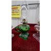 Image 3 : Four Antique American Pattern Glass Kerosene Finger Lamps, Late 19th to Early 20th Century