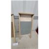Image 4 : Two Vintage Washboards Including World's Best Wash-Mate Ltd. Wood and Galvanized Metal