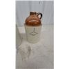 Image 4 : Set of Three Vintage Two-Tone Stoneware Jugs Including Medalta Potteries 1/2 Gallon