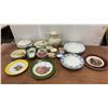 Image 1 : Assorted Dinnerware and Tea Set: Creamware Coffee Pot, Floral Plates, Cups, and Saucers