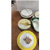 Image 2 : Assorted Dinnerware and Tea Set: Creamware Coffee Pot, Floral Plates, Cups, and Saucers