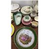 Image 3 : Assorted Dinnerware and Tea Set: Creamware Coffee Pot, Floral Plates, Cups, and Saucers