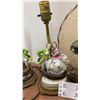 Image 4 : Four Figural Table Lamps: Two Porcelain Couples, One Fish, and One Asian Couple