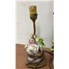 Image 5 : Four Figural Table Lamps: Two Porcelain Couples, One Fish, and One Asian Couple