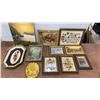 Image 1 : Assorted Wall Art: Framed John 3:16 Verse, Landscape Oil Painting