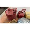 Image 3 : Vintage Gas Cans, Hard Hat, Garden Tools