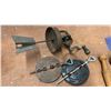 Image 3 : Vintage Kitchenware and Tools: Rolling Pins, Grater, Muffin Tins, Cast Iron Dampers