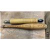 Image 4 : Vintage Kitchenware and Tools: Rolling Pins, Grater, Muffin Tins, Cast Iron Dampers