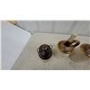 Image 5 : Antique Stoneware Collection: Two-Tone Lidded Crock, Ridged Jugs, Platte Valley