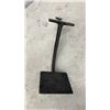 Image 2 : Vintage Pulley, Brass and Black Horn, and Cast Iron Foot Pedal