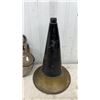 Image 3 : Vintage Pulley, Brass and Black Horn, and Cast Iron Foot Pedal