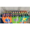 Image 3 : Children's Foam Interlocking Floor Mats and Blue Rubber Rings