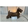Image 1 : Ceramic Scottie Dog Lamp with Light Bulb and Power Cord