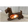 Image 3 : Ceramic Scottie Dog Lamp with Light Bulb and Power Cord