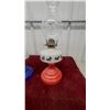 Image 2 : Pair of Vintage "Home Sweet Home" Scottie Dog Kerosene Oil Lamps, Red and Blue Bases