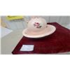 Image 4 : Vintage Pink Ceramic Pitcher and Basin Washstand Set with Rose Floral Motif