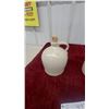Image 6 : Vintage Stoneware "Salt" Crock with Lid and small beehive jug