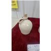 Image 7 : Vintage Stoneware "Salt" Crock with Lid and small beehive jug