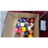 Image 4 : Billiard Balls, Triangular Racks, and Bottle dice shakers