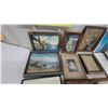 Image 2 : Assorted Framed Artworks and Empty Picture Frames, Landscapes, Portraits, Florals