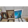Image 4 : Assorted Framed Artworks and Empty Picture Frames, Landscapes, Portraits, Florals