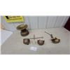 Image 1 : Antique Brass Spittoon and Two-Pan Balance Scale with Hanging Pans