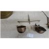 Image 5 : Antique Brass Spittoon and Two-Pan Balance Scale with Hanging Pans