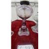 Image 3 : Three Antique Kerosene Lamps, Bull's Eye Amethyst, Scroll and Arch, and Fluted