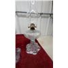 Image 4 : Three Antique Kerosene Lamps, Bull's Eye Amethyst, Scroll and Arch, and Fluted