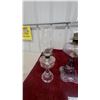 Image 6 : Three Antique Kerosene Lamps, Bull's Eye Amethyst, Scroll and Arch, and Fluted