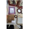 Image 4 : Pair of Framed Victorian-Style Prints, Ornate Gold Frames, plus Photo Albums