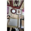 Image 5 : Pair of Framed Victorian-Style Prints, Ornate Gold Frames, plus Photo Albums