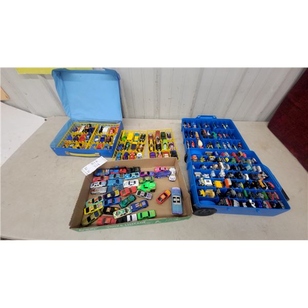 Large Collection of Hot Wheels Die-Cast Cars, 1/64 Scale, Approx. 175 Pieces