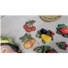 Image 4 : Vintage Chalkware Wall Plaques Including Asian Woman, Fruit Clusters, and Plaque