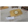 Image 6 : United Electric Wooden Mantel Clock with Floral Carvings and Ornate Gilt Clocks
