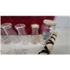 Image 4 : Vintage Glass Milk Bottles, Grand Creamery, Peanut Butter Jar, Rubber jar seals