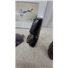 Image 4 : Marble Figural Sculpture, Carved Stone Otter Figurine, Two Obsidian Carvings and Framed Loon Print