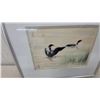 Image 7 : Marble Figural Sculpture, Carved Stone Otter Figurine, Two Obsidian Carvings and Framed Loon Print