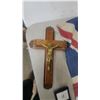 Image 2 : Commemorative Union Jack Flag, Wooden Crucifix, Royal Visit Souvenir and pope Coin