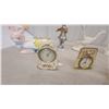Image 5 : Decorative Porcelain Figurines, Mantel Clocks, Easter Bunny, Trinket Dish