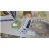 Image 7 : Vintage Old Style Lager Embossed Oval Advertising Tray, Metal Floral Decor, Glassware